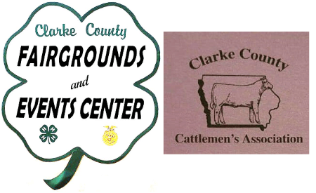 Clarke County Fairgrounds and Cattlemen's Association logos