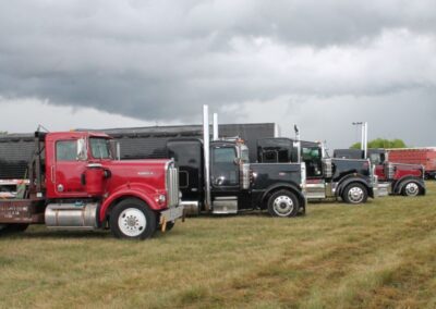 Truck Show lineup of trucks
