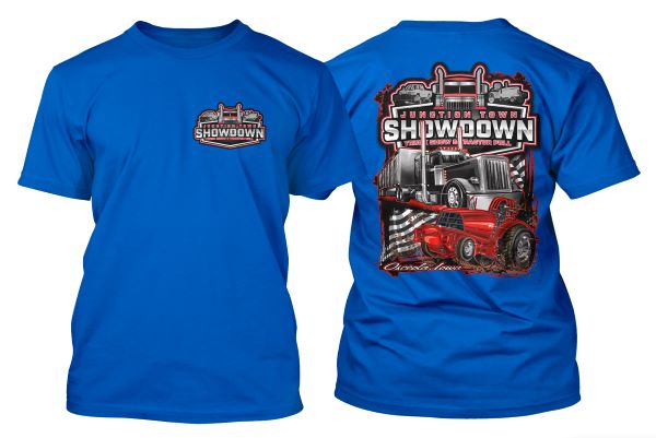 Blue T-Shirts for JunctionTown Showdown